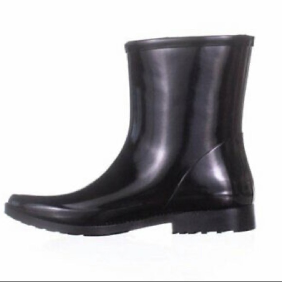 Michael Kors Black Short Rain Boots - Picture 3 of 4